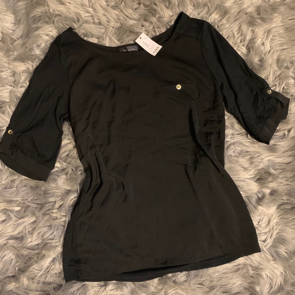 NWT The Limited black blouse size small